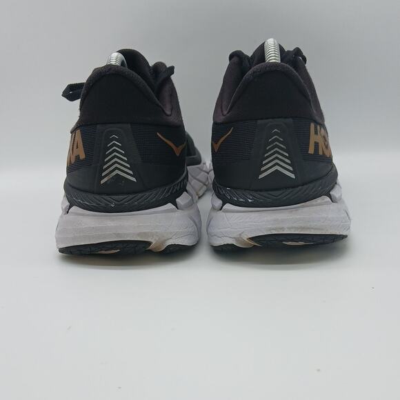 Hoka One One Women's Clifton 7 Gold Athletic Running Sneakers Shoes Black 10.5 - Picture 4 of 11